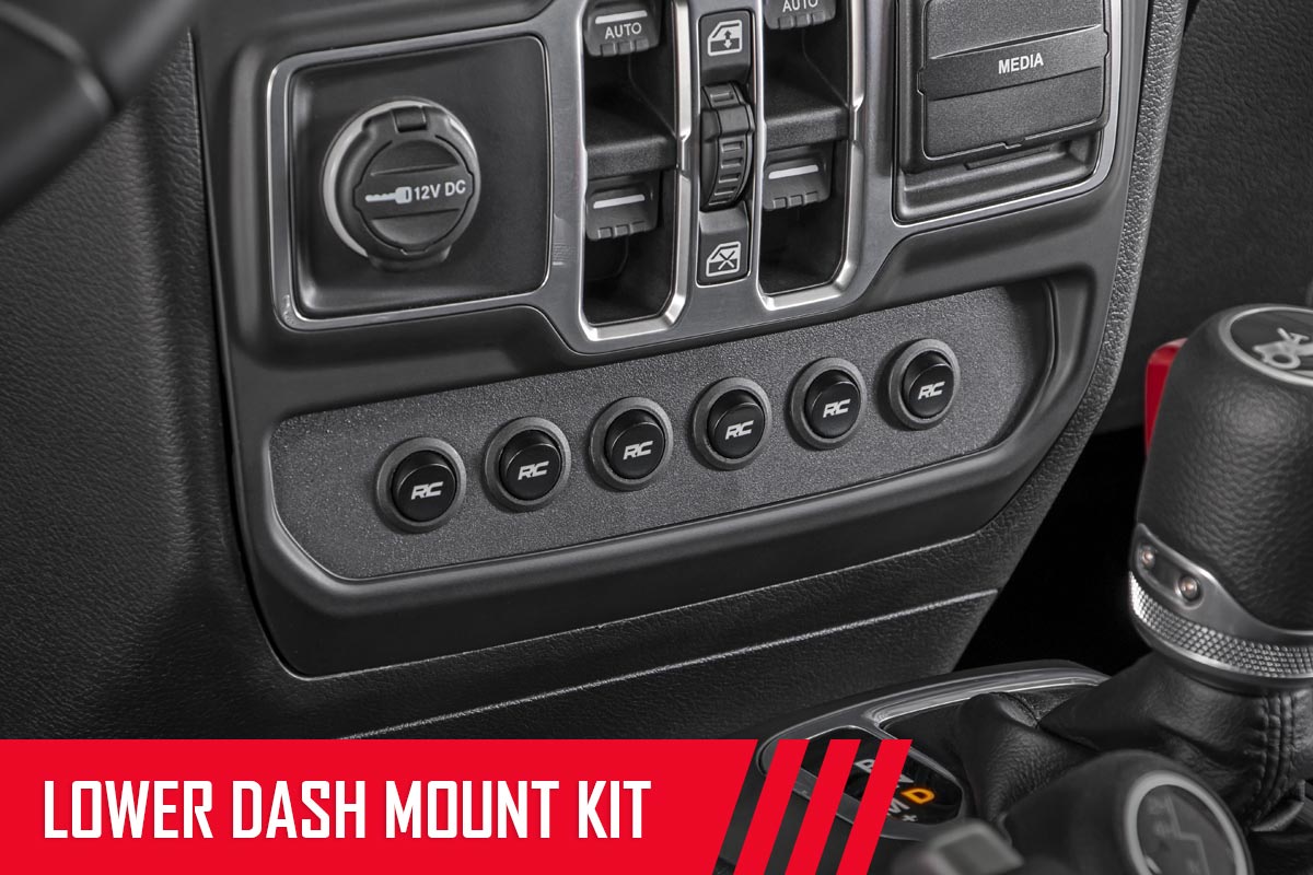 MLC-6 Muliple Light Controller Lower Dash Jeep Wrangler JL/Wrangler Unlimited (18-26) Rough Country