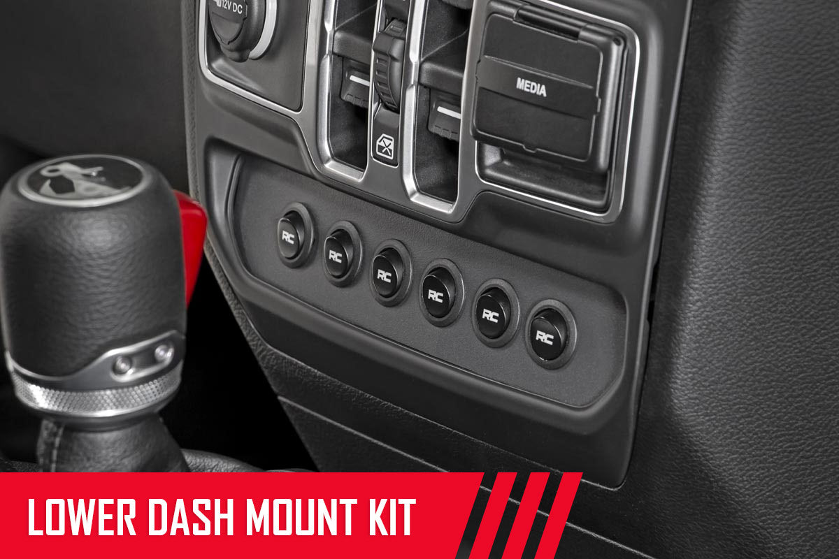 MLC-6 Muliple Light Controller Lower Dash Jeep Wrangler JL/Wrangler Unlimited (18-26) Rough Country