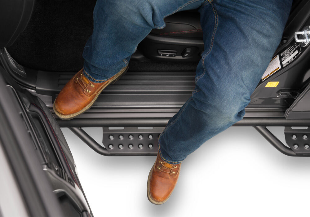 Nerf Step RS Bar Cab Length (2 Steps per Side) 2014-2024 Toyota 4Runner (Does not fit Limited, TRD Sport, Nightshade and 10-13 SR5 Models) Textured Black NFab