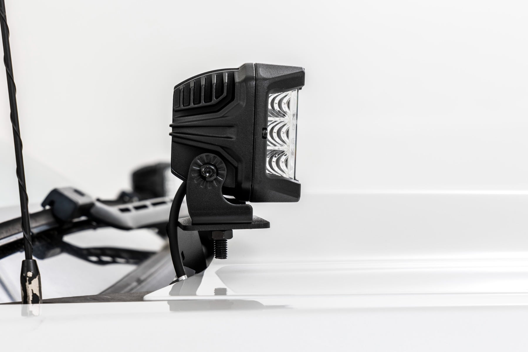 LED Ditch Light Kit 2in Black Pair Amber DRL Silverado/Sierra 1500 (14-18 & Classic) Rough Country