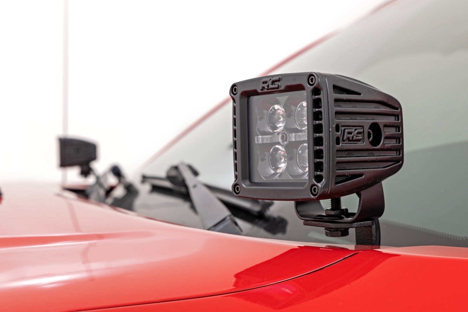 LED Light Kit Ditch Mount 3 Inch OSRAM Wide Toyota Tacoma 2WD/4WD (05-15) Rough Country