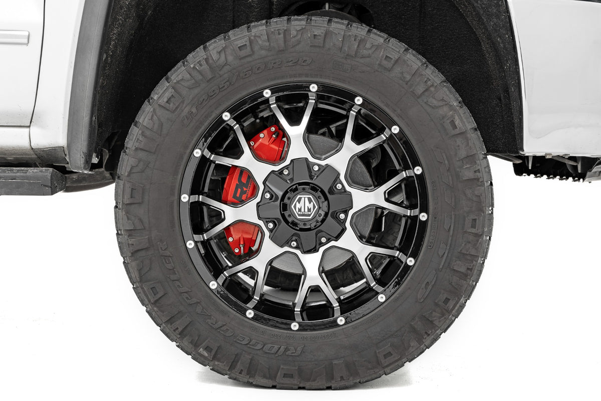 Caliper Covers Front and Rear Red Silverado/Sierra 2500HD/3500HD (11-19) Rough Country