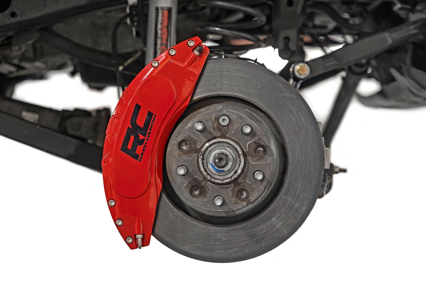 Caliper Covers Rear Red Non-Sport Jeep Wrangler JL (18-25)/Wrangler Unlimited (18-25) Rough Country