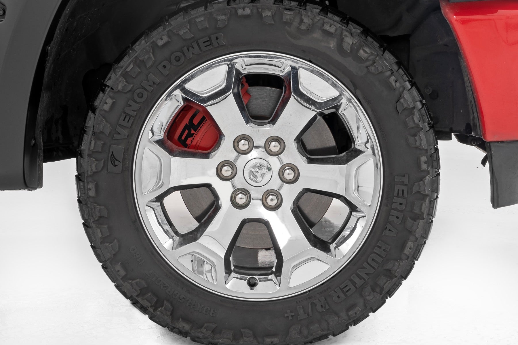 Caliper Covers Front and Rear Red Ram 1500 2WD/4WD (2019-2026) Rough Country
