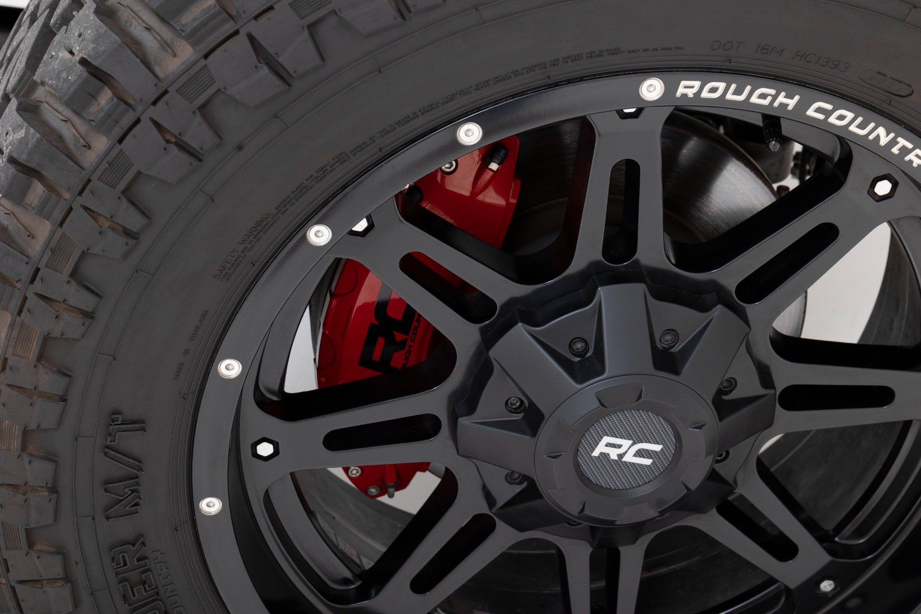 Caliper Covers Rear Red Sport Jeep Wrangler JL (18-25)/Wrangler Unlimited (18-25) Rough Country