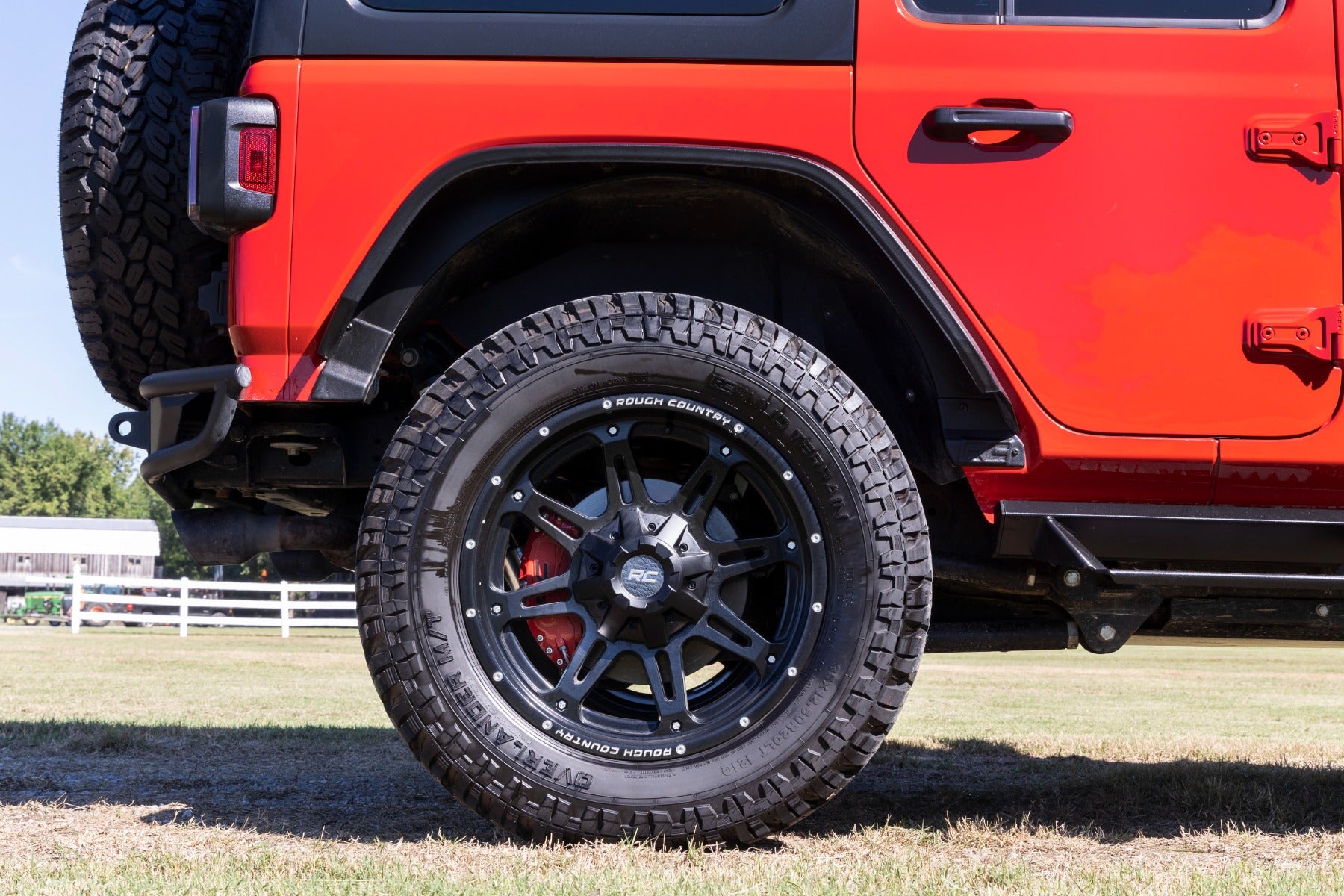 Caliper Covers Rear Red Sport Jeep Wrangler JL (18-25)/Wrangler Unlimited (18-25) Rough Country