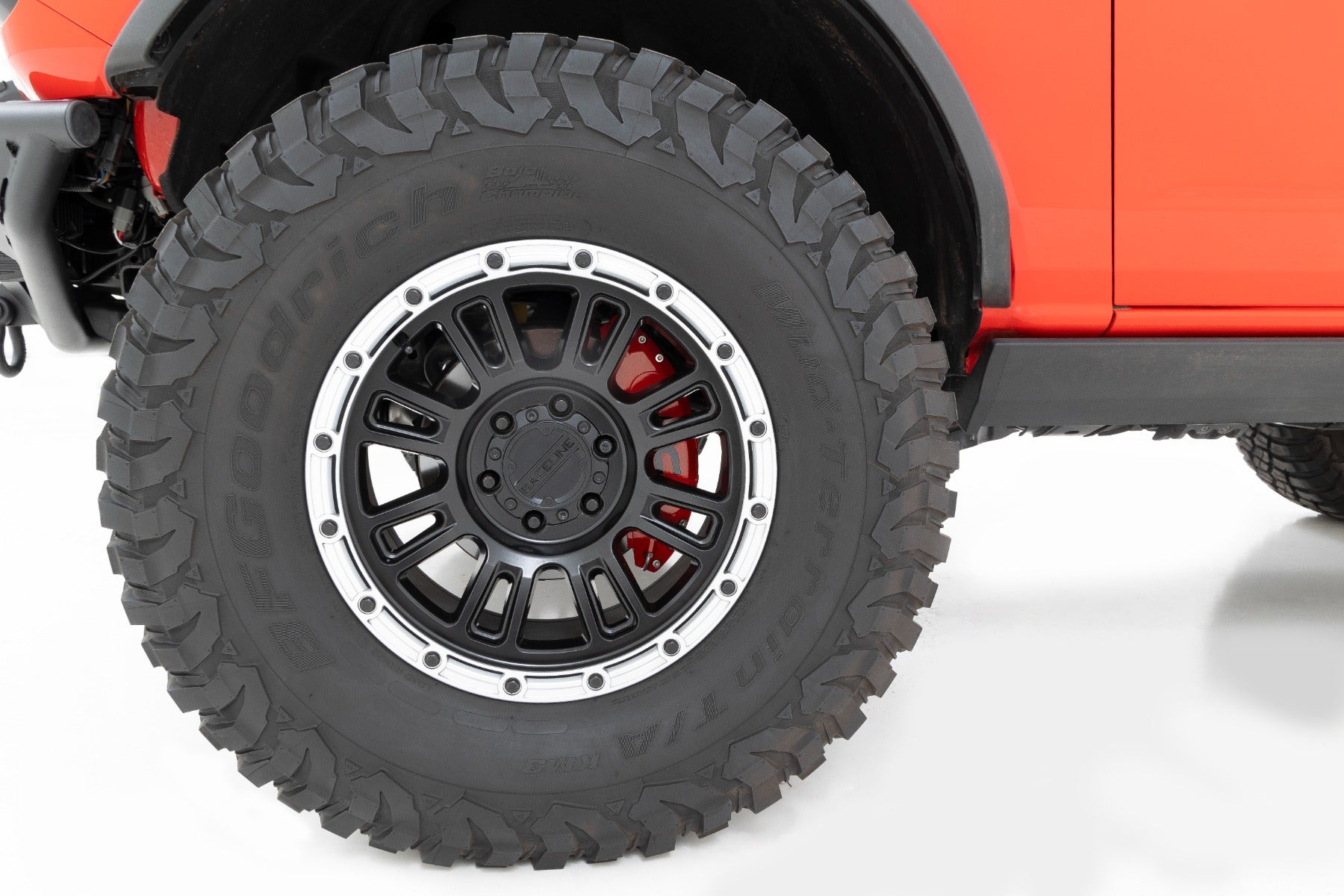 Caliper Covers Front and Rear Red Ford Bronco 4WD (2021-2025) Rough Country