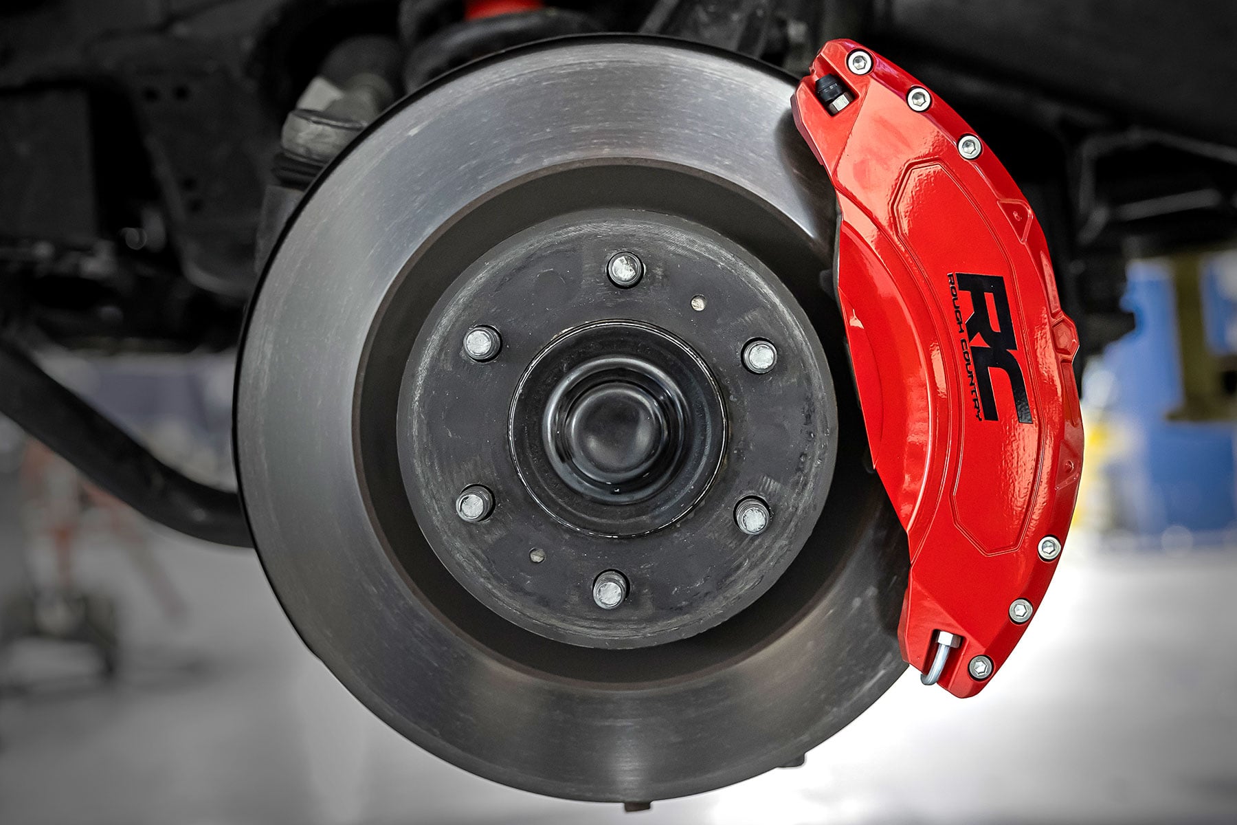 Caliper Covers Front and Rear Red Toyota Tundra 2WD/4WD (2022-2026) Rough Country