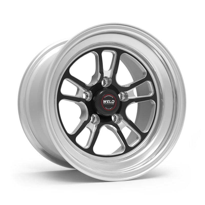 Weld S70 RT-S 15x8in / 5x120.65 BP / 4.5in. BS - Black Center - Polished Shell Wheel