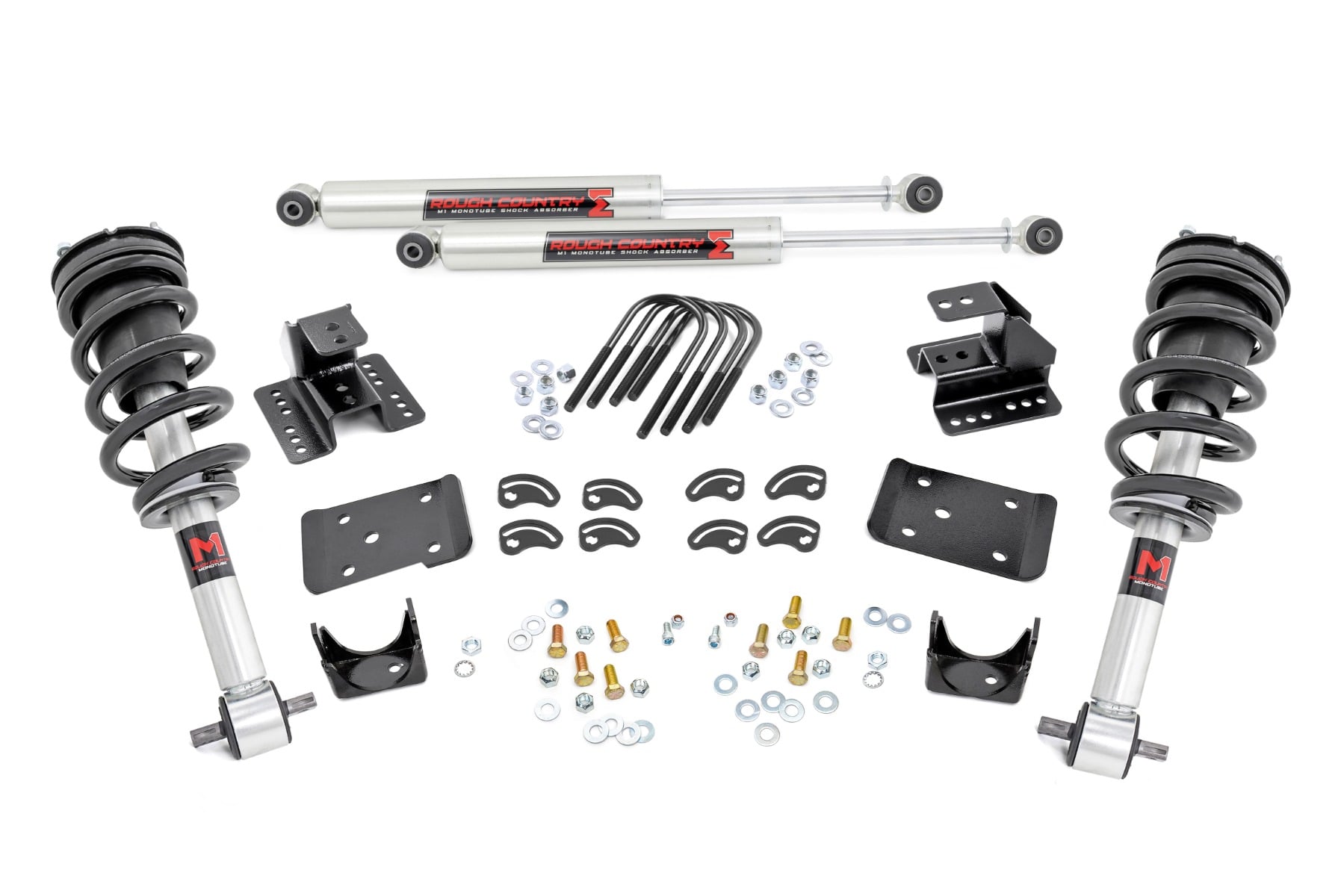 2 Inch Lowering Kit 4 Inch Rear Lowering M1 Silverado/Sierra 1500 (14-18 & Classic) Rough Country