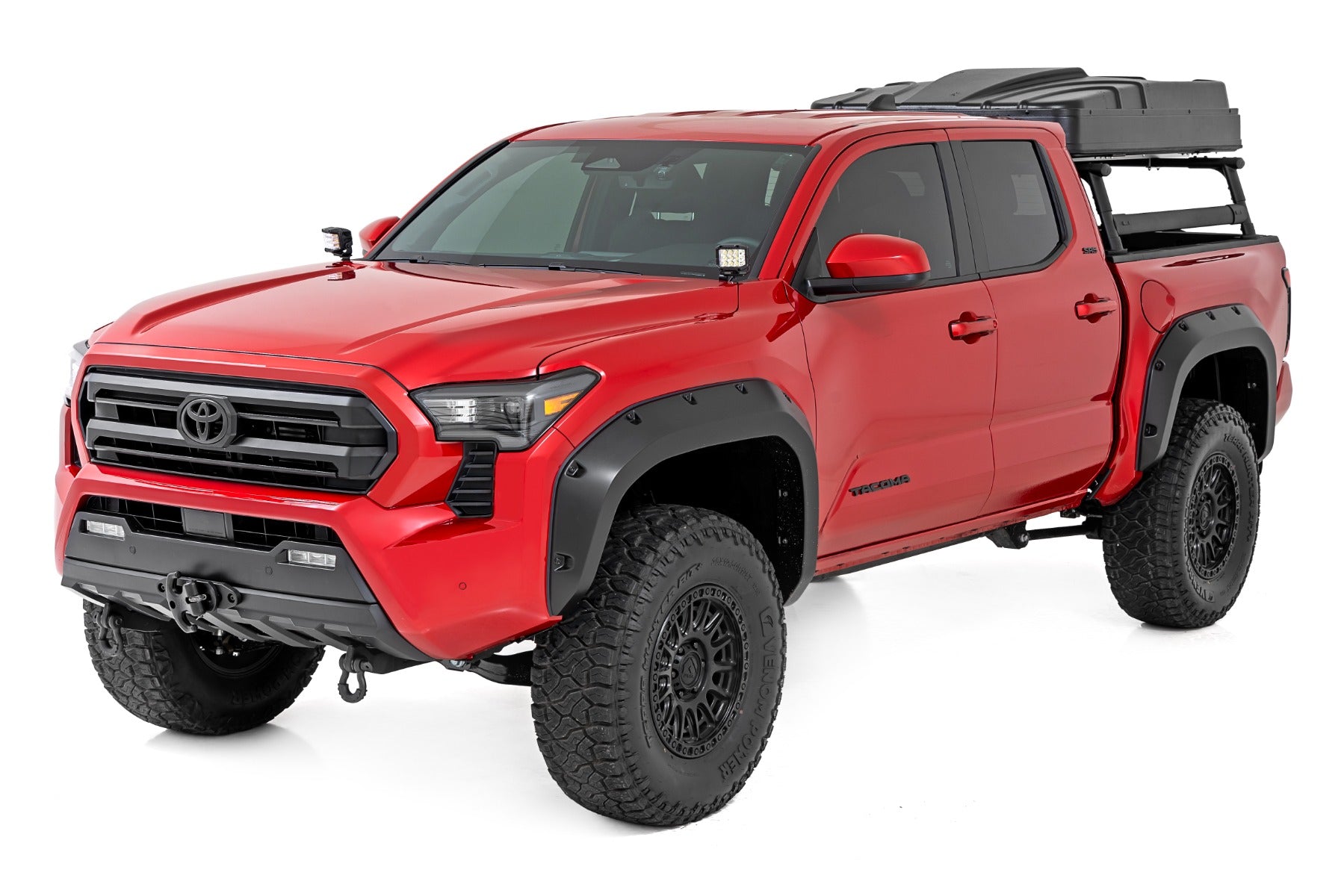 LED Light Kit Ditch Mount 3 Inch OSRAM Wide Toyota Tacoma 2WD/4WD (24-26) Rough Country