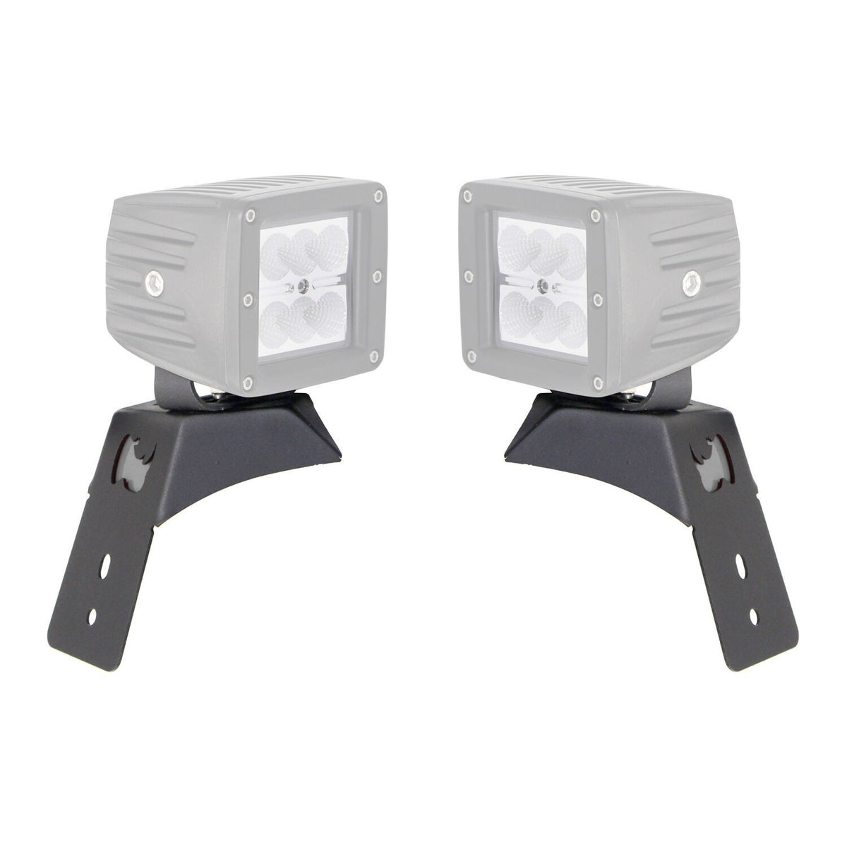 XE Hood Latch Light Mount Textured Black 2018-2026 Jeep Wrangler JL 2020-2025 Jeep Gladiator Go Rhino