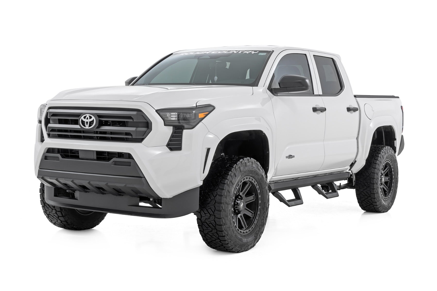 SRX2 Adjustable Aluminum Steps Double Cab Toyota Tacoma 2WD/4WD (24-26) Rough Country