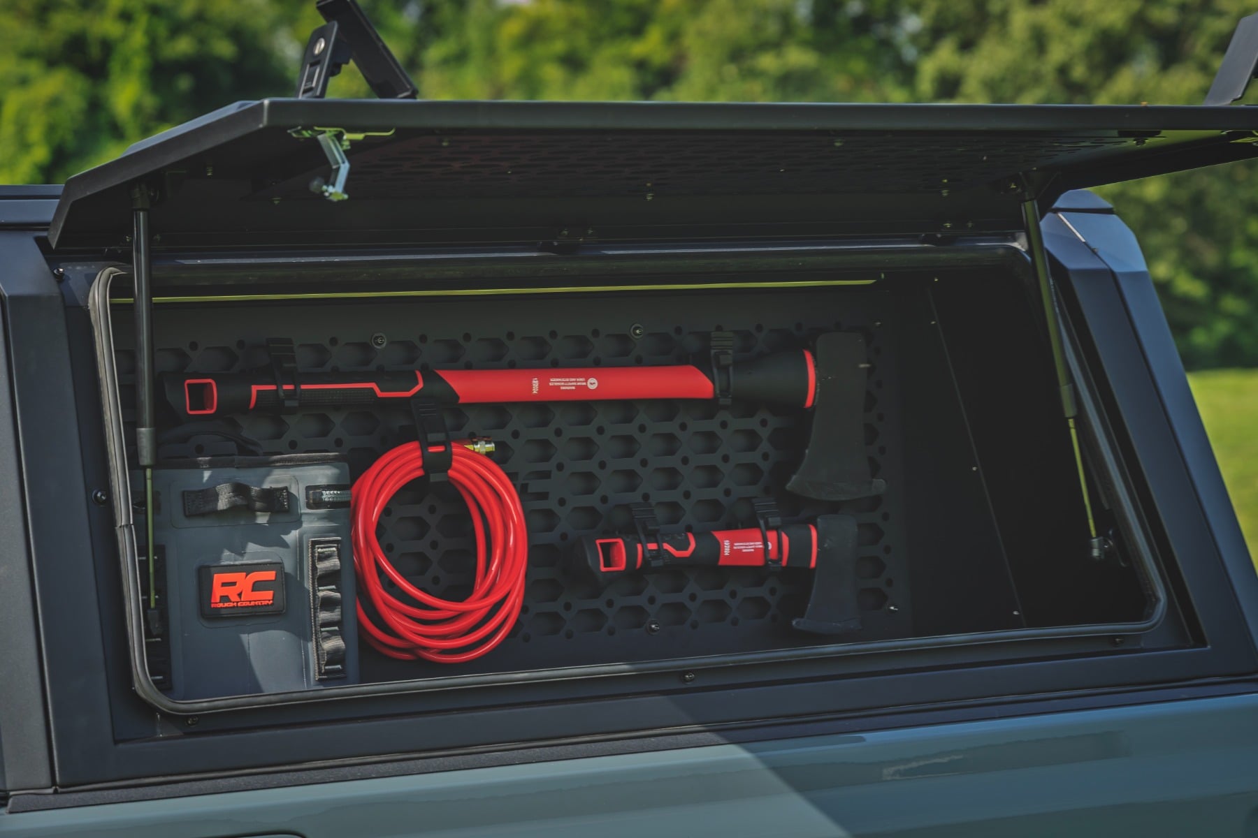 Bed Cap Molle Panel Side Storage Bin Drivers Side Jeep Gladiator JT (20-25) Rough Country