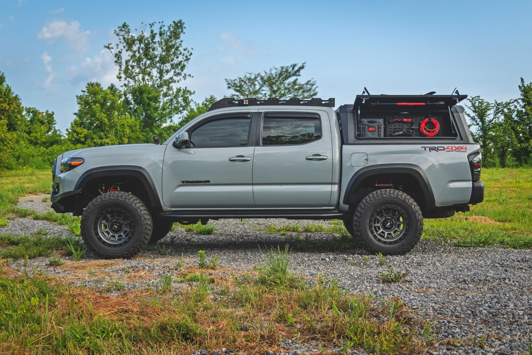 Bed Cap Molle Panel Side Storage Bin Drivers Side Toyota Tacoma (16-23) Rough Country