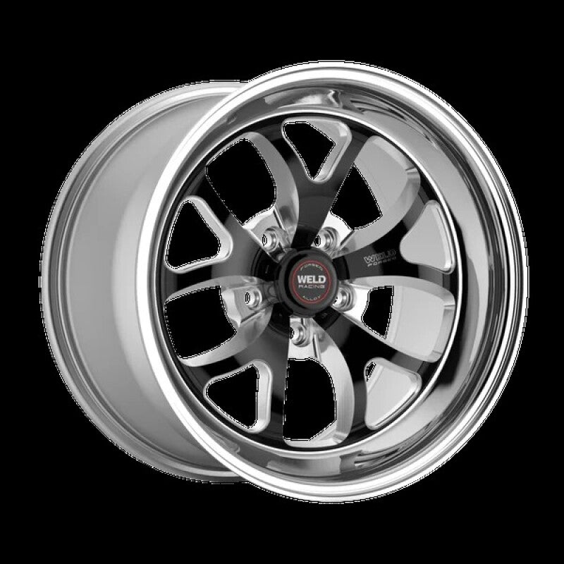 Weld S76 15x8.275 / 5x4.75 BP / 3.5in. BS -29mm Offset Black Wheel 3.18ID Low Pad
