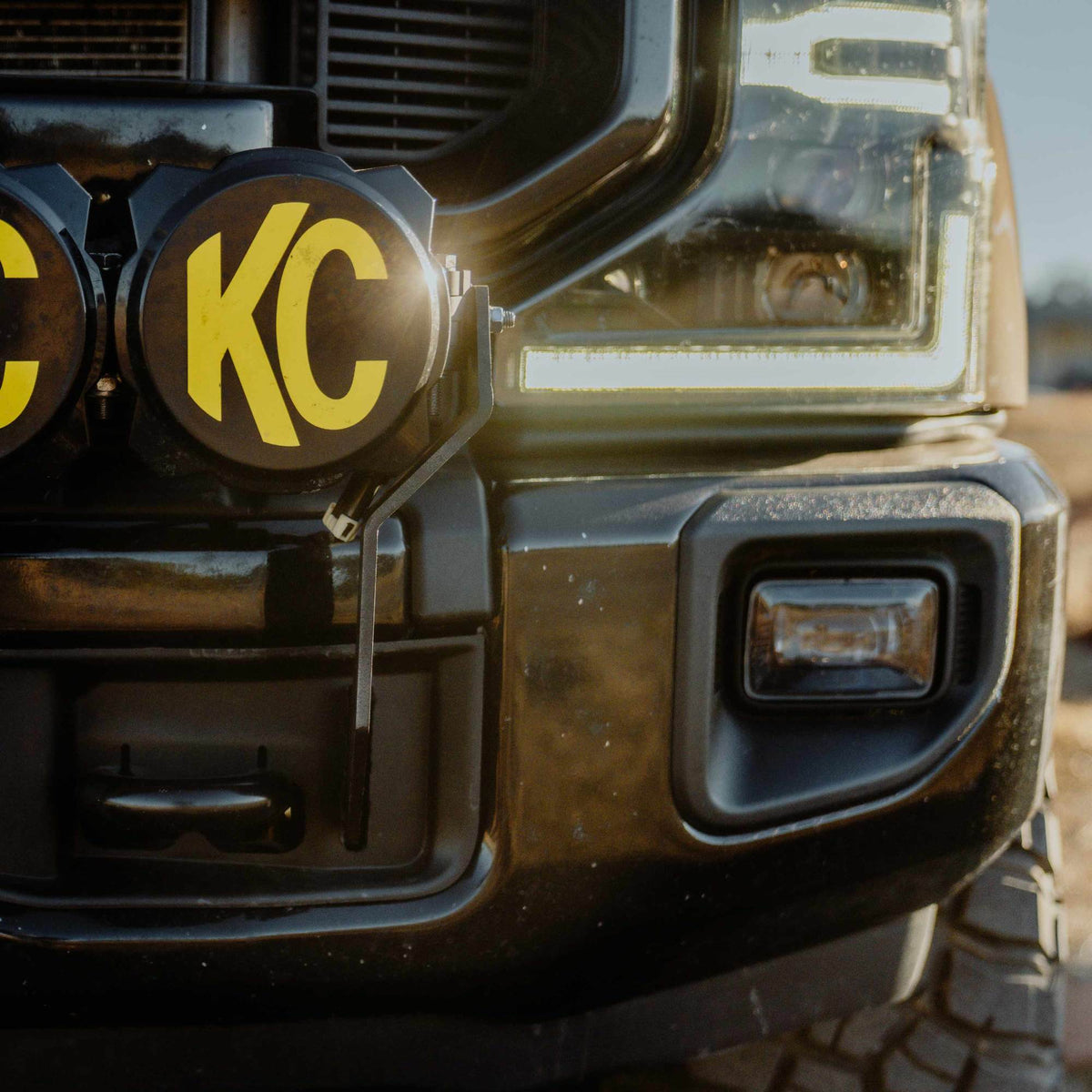 Light Bar Mount Front Bumper 2017-2024 Ford Super Duty KC HiLiTES