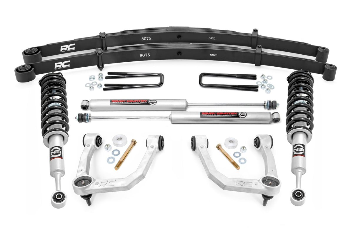 3.5 Inch Lift Kit UCA N3 Struts w/ Rear Leaf Springs Toyota Tacoma 2WD/4WD (2005-2023) Rough Country