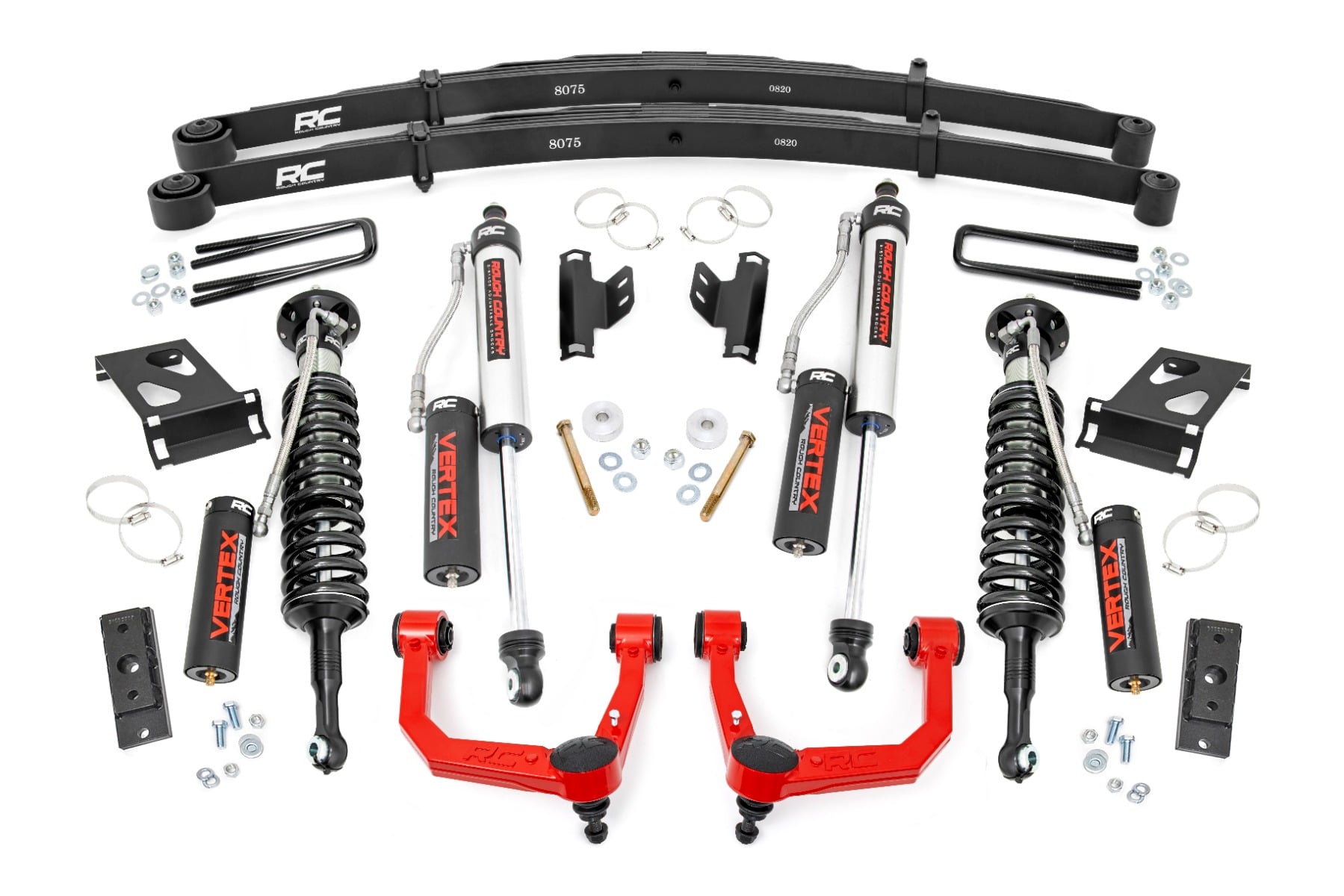 3.5 Inch Lift Kit Vertex Red Toyota Tacoma 2WD/4WD (2005-2023) Rough Country