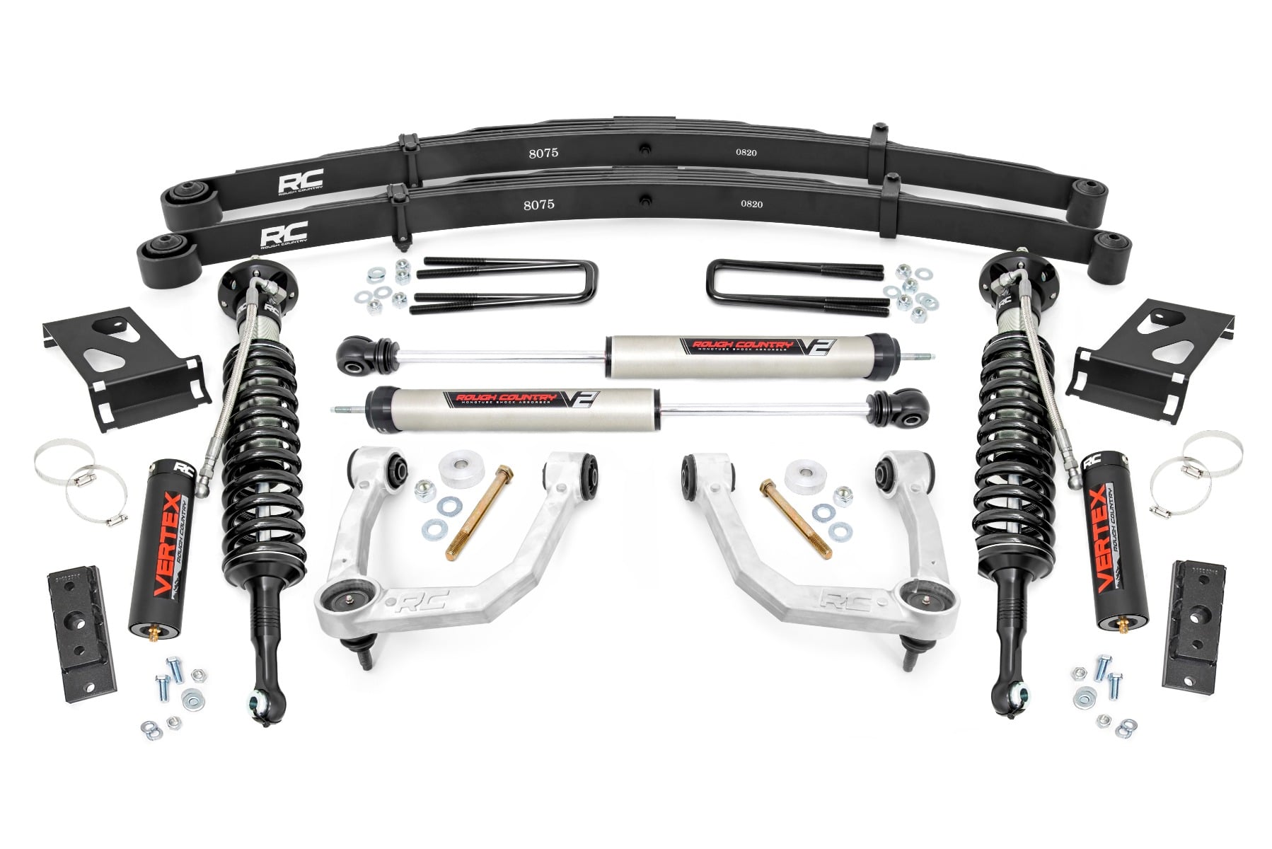 3.5 Inch Lift Kit UCA Vertex/V2 w/ Rear Leaf Springs Toyota Tacoma 2WD/4WD (2005-2023) Rough Country