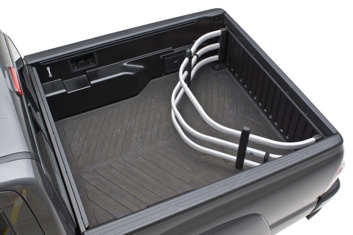 Silver BedXtender HD Tailgate Bed Extender Moto For 04-12 Colorado/Canyon 1996-2004 Sonoma 1987-2011 Dodge Dakota 1998-2017 Nissan Frontier 00-06 Toyota Tundra 05-15 Toyota Tacoma 1998-2006 Mazda B-Series 07-09 Mitsubishi Raider Standard Bed AMP Research