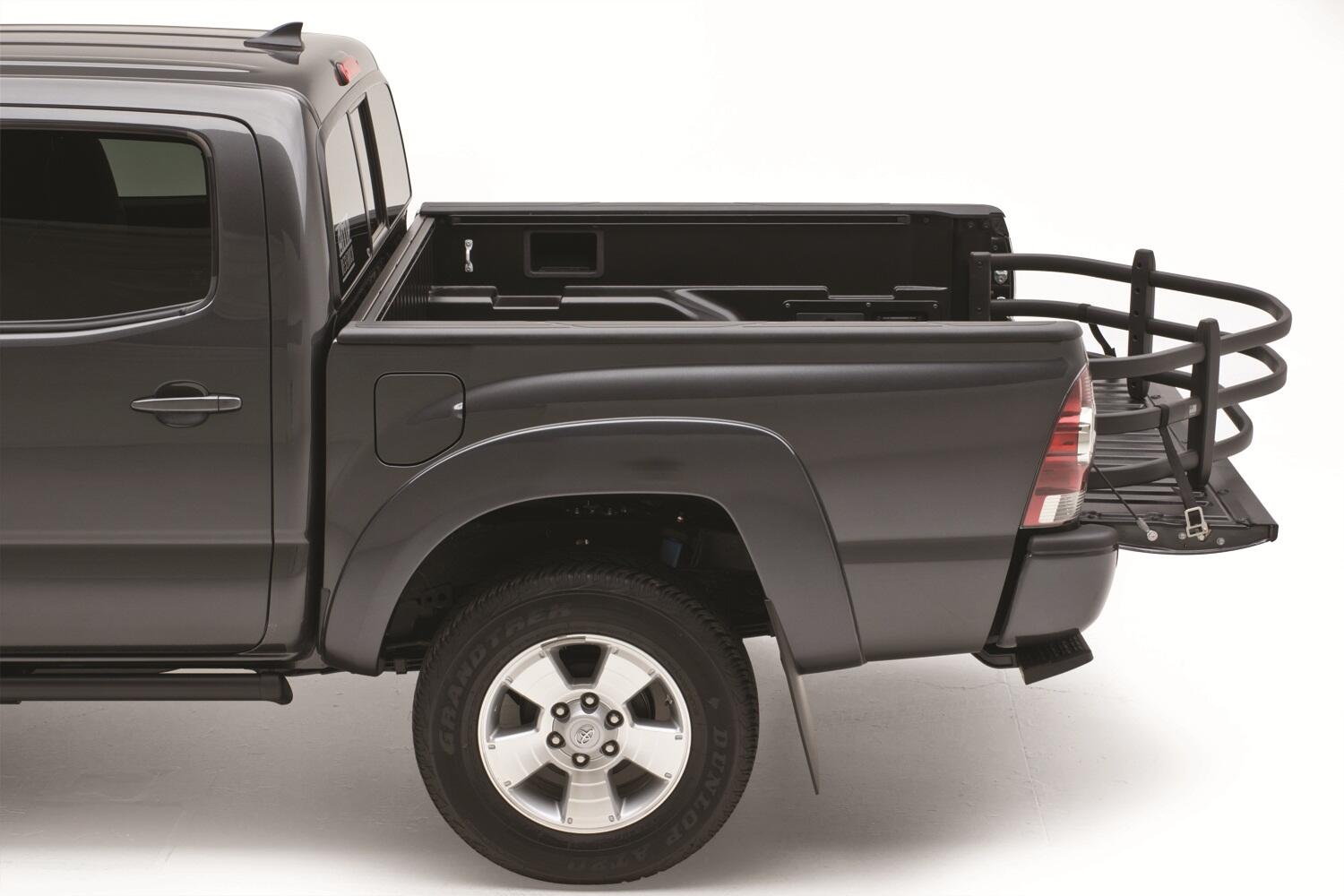 Black BedXtender HD Tailgate Bed Extender Moto For 04-12 Colorado/Canyon 1996-2004 Sonoma 1987-2011 Dodge Dakota 1998-2017 Nissan Frontier 00-06 Toyota Tundra 05-15 Toyota Tacoma 1998-2006 Mazda B-Series 07-09 Mitsubishi Raider Standard Bed AMP Research