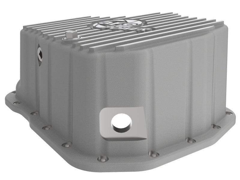 aFe POWER engine oil pan for GM diesel trucks, designed for V8 6.6L engines from 2001 to 2010, featuring a durable build.