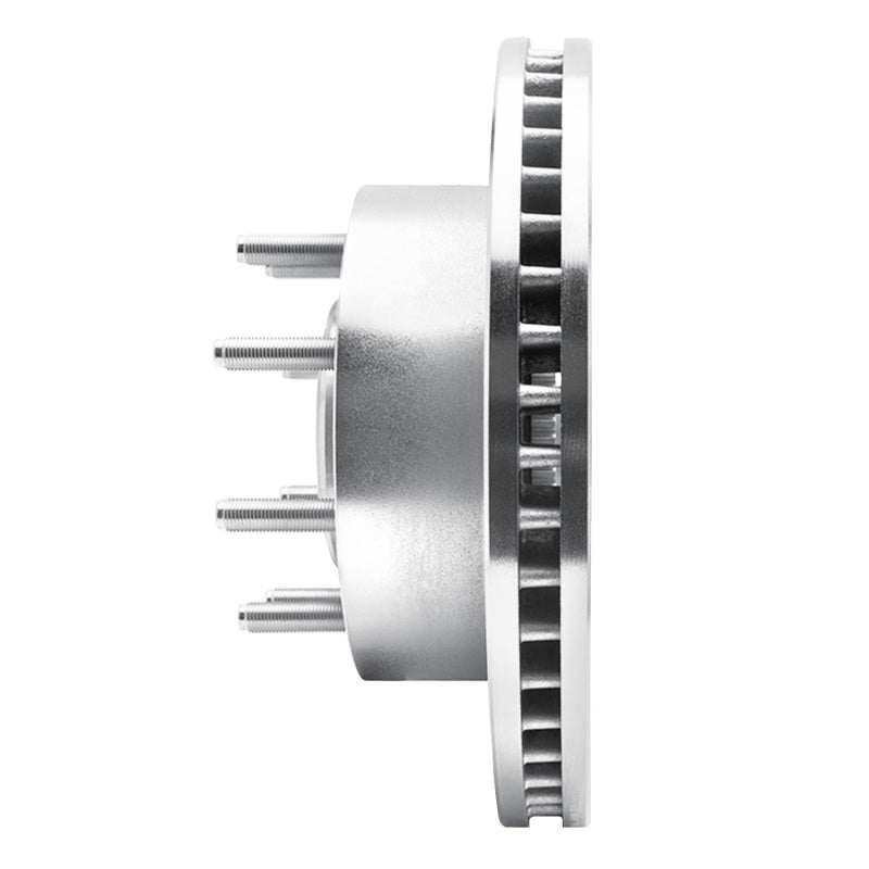 R1 06-12 Ford F-250 2WD (Super Duty) Front Right Drilled & Slotted Silver Brake Rotor