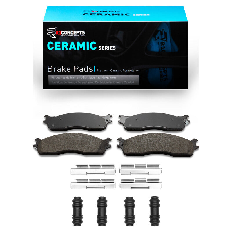 R1 2003-2008 Dodge Ram 4000 (Mexico) Front R1 Ceramic Pads & Hardware Kit