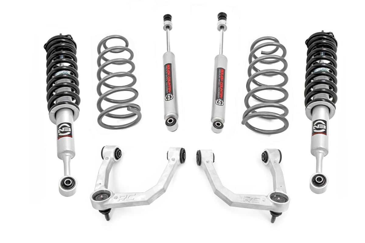 3 Inch Lift Kit Upper Control Arms RR Coils N3 Struts Toyota 4Runner (10-24) Rough Country