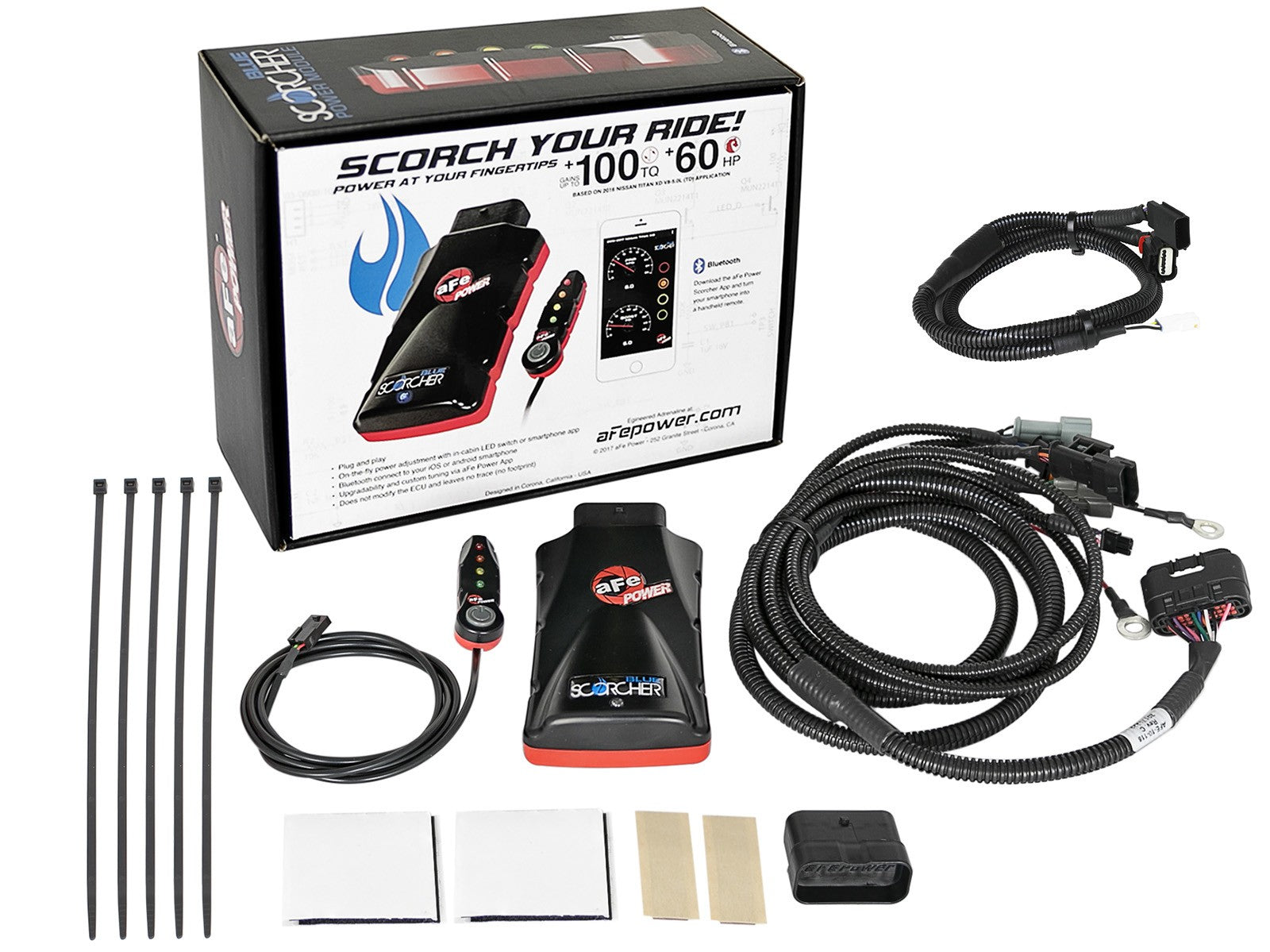Scorcher Blue Bluetooth Capable Power Module Ram 1500 14-18 / 2019 1500 Classic V6-3.0L (td) EcoDiesel aFe Power