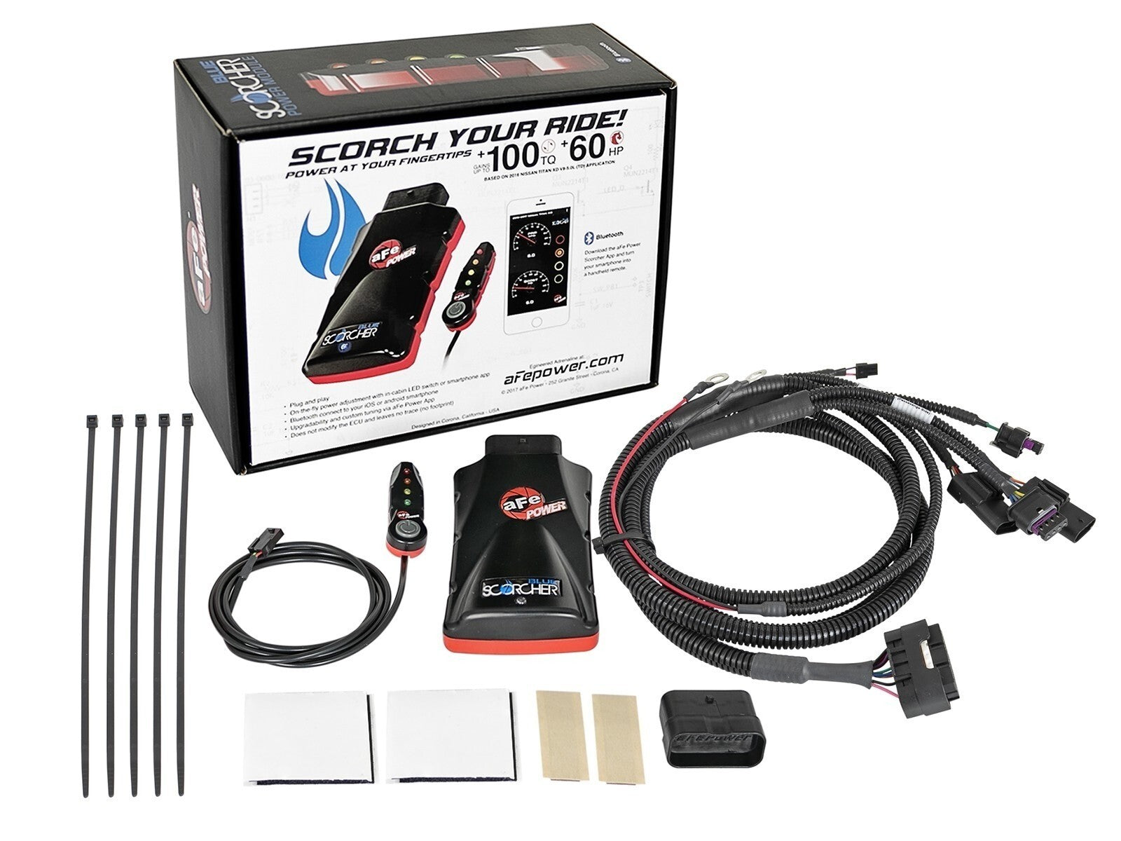 Scorcher Blue Bluetooth Capable Power Module Ford Bronco 21-24/Ford Ranger 19-24 L4-2.3L (t) EcoBoost aFe Power