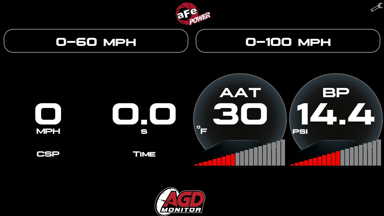 Agd 5-1/2 Inch Digital Gauge Display Monitor Dodge/Ram/Ford/GM Diesel Trucks 08-23 L6-6.7L (td)/V8-6.4L/6.6L/6.7L (td) aFe Power