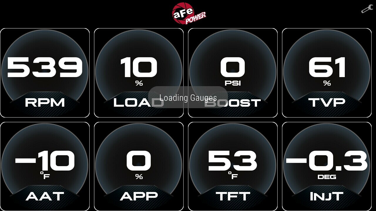 Agd 5-1/2 Inch Digital Gauge Display Monitor Dodge/Ram/Ford/GM Diesel Trucks 08-23 L6-6.7L (td)/V8-6.4L/6.6L/6.7L (td) aFe Power