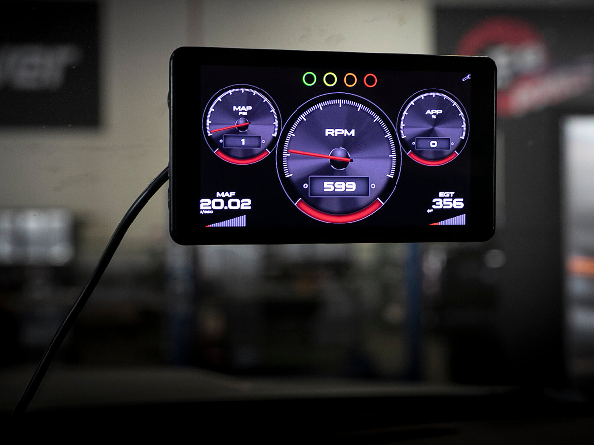 Agd 5-1/2 Inch Digital Gauge Display Monitor Dodge/Ram/Ford/GM Diesel Trucks 08-23 L6-6.7L (td)/V8-6.4L/6.6L/6.7L (td) aFe Power