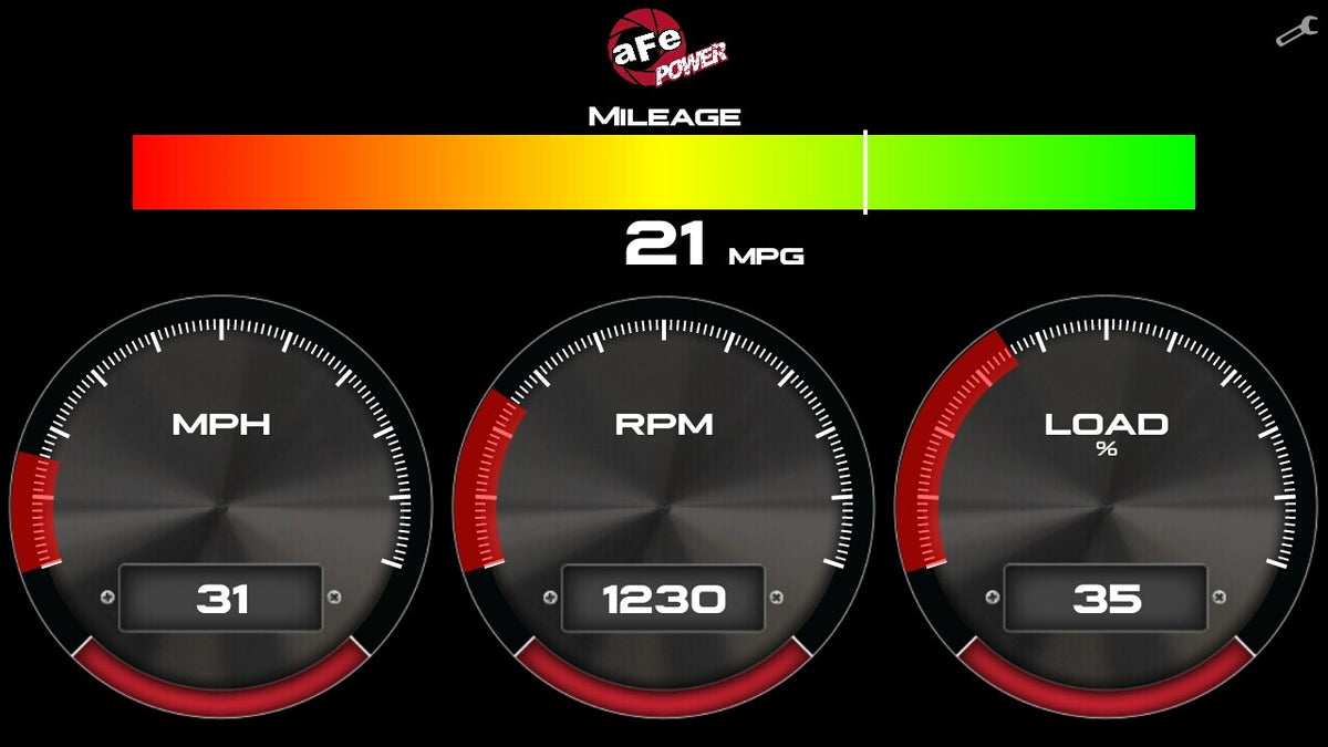 Agd 5-1/2 Inch Digital Gauge Display Monitor Dodge/Ram/Ford/GM Diesel Trucks 08-23 L6-6.7L (td)/V8-6.4L/6.6L/6.7L (td) aFe Power