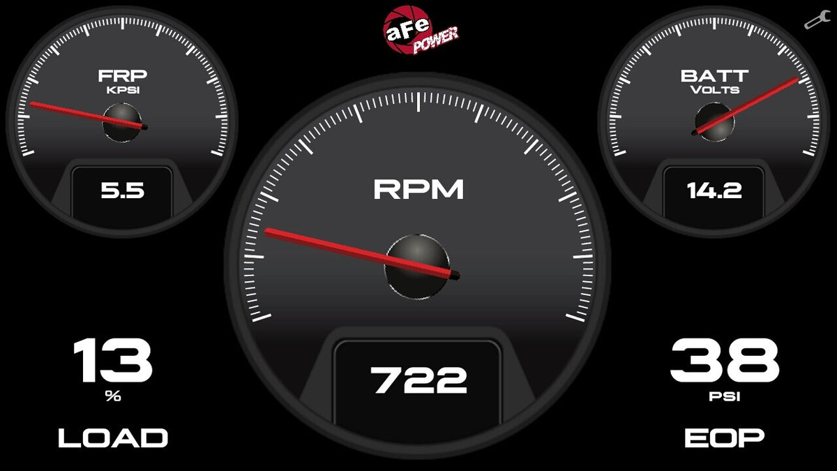 Agd 5-1/2 Inch Digital Gauge Display Monitor Dodge/Ram/Ford/GM Diesel Trucks 08-23 L6-6.7L (td)/V8-6.4L/6.6L/6.7L (td) aFe Power
