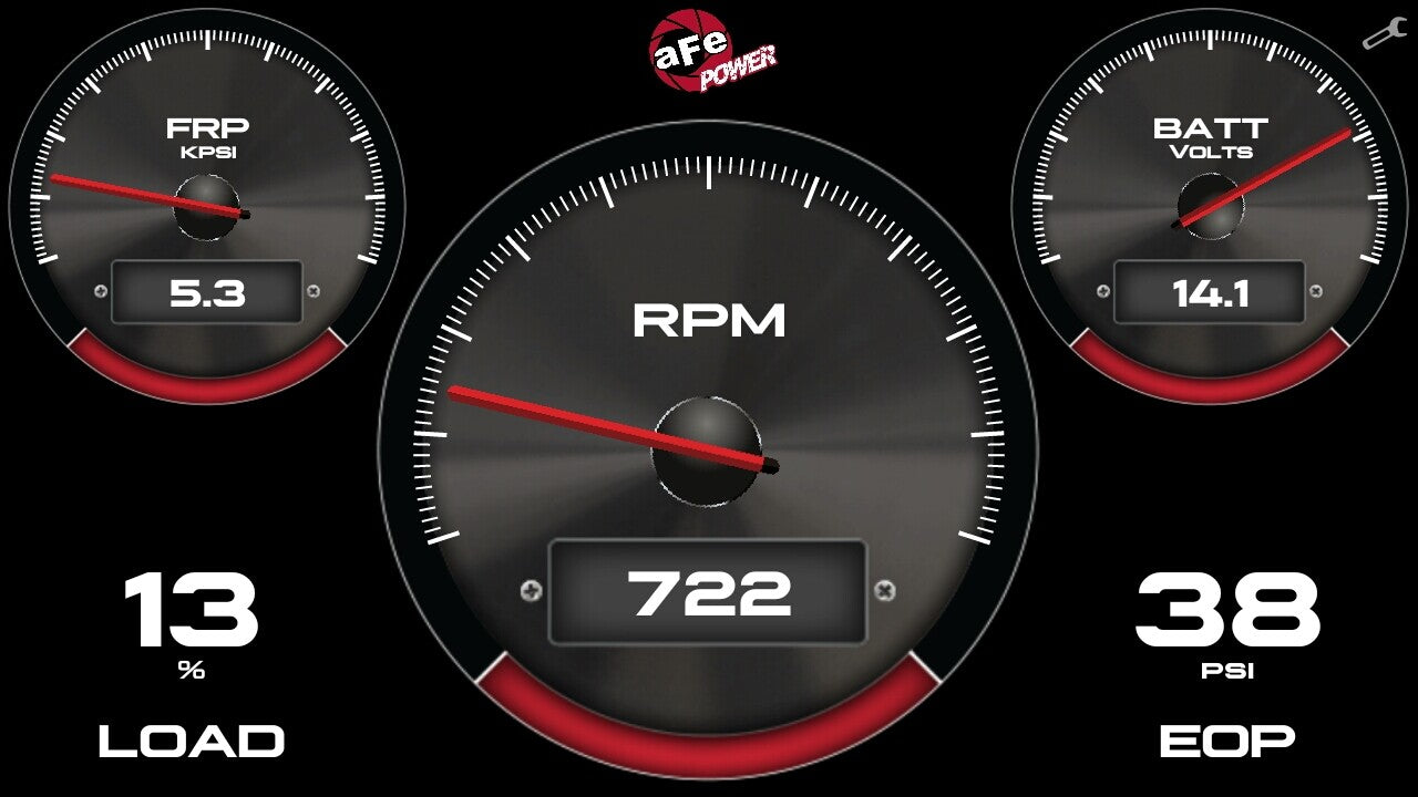 Agd 5-1/2 Inch Digital Gauge Display Monitor Dodge/Ram/Ford/GM Diesel Trucks 08-23 L6-6.7L (td)/V8-6.4L/6.6L/6.7L (td) aFe Power