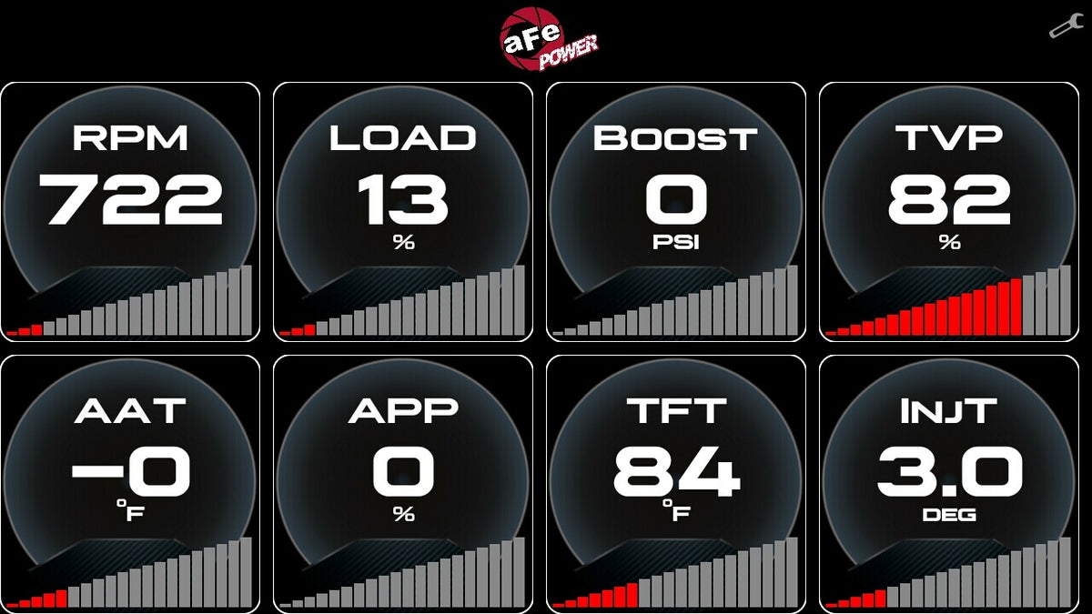 Agd 5-1/2 Inch Digital Gauge Display Monitor Dodge/Ram/Ford/GM Diesel Trucks 08-23 L6-6.7L (td)/V8-6.4L/6.6L/6.7L (td) aFe Power