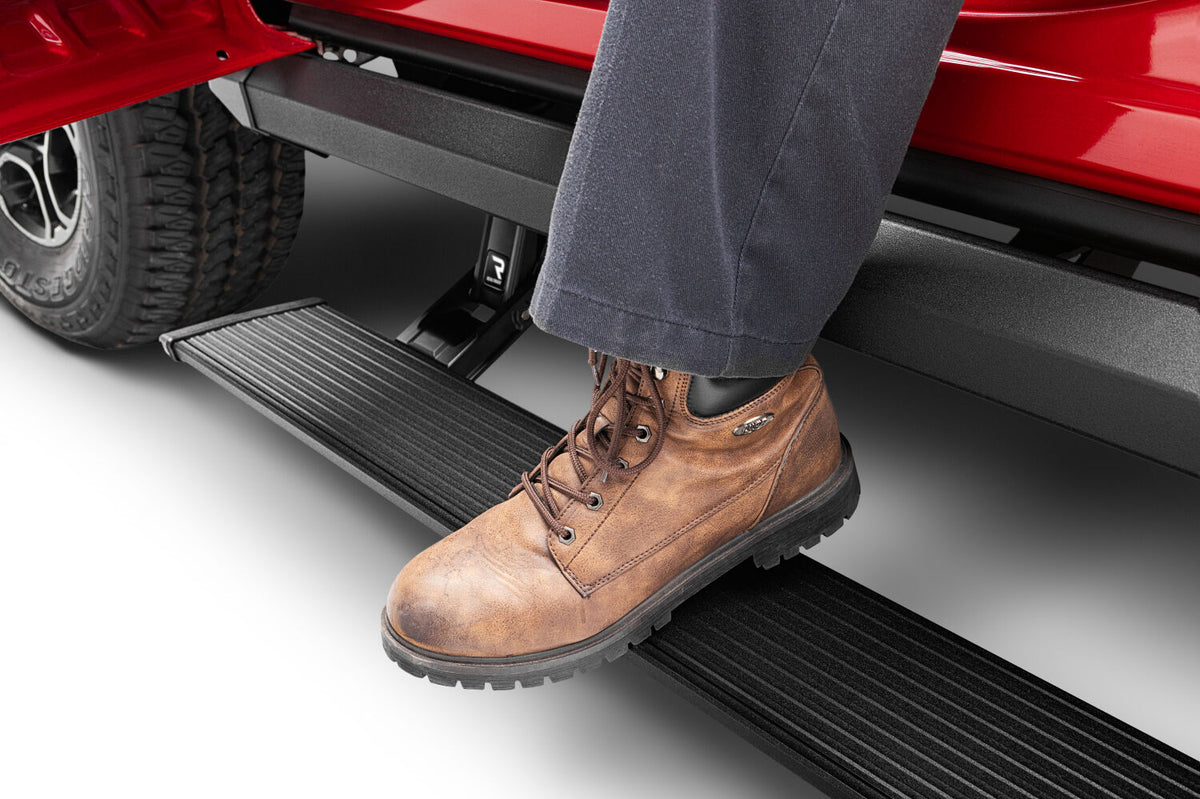 PowerStep XL Electric Running Boards For 21-26 Ford F-150 CrewCab Excludes Powerboost 22-26 Lightning AMP Research