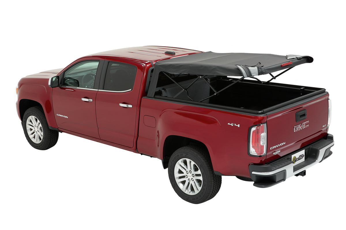 Supertop Truck Bed Cap 2 For Chevy/GMC 2015-2024 Colorado/Canyon 5.0 Foot Black Diamond PVC Coated Sailcloth No Drill Bestop