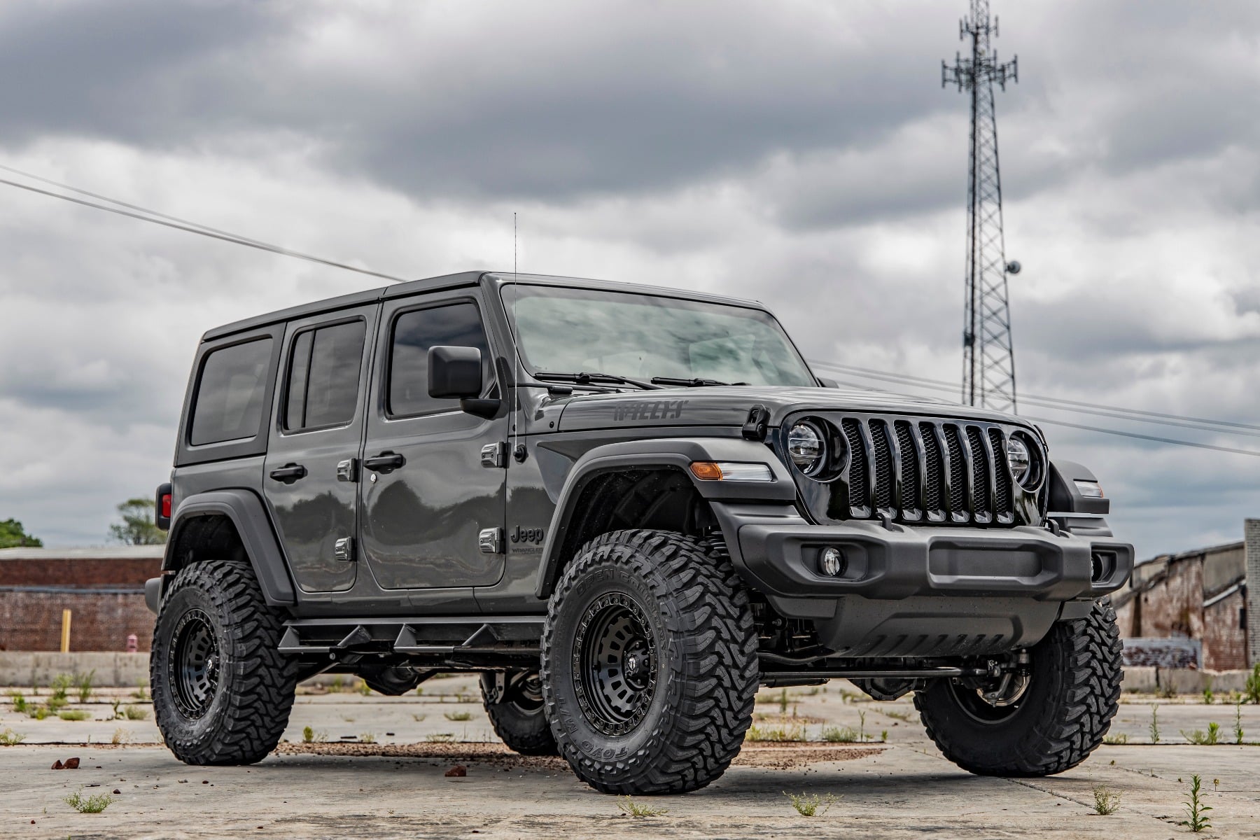 3.5 Inch Lift Kit C/A Drop 4-Door EcoDiesel Jeep Wrangler Unlimited (20-23) Rough Country