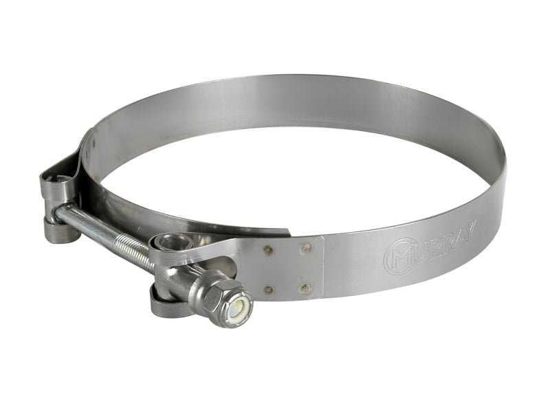 afe Magnum FORCE T-Bolt clamp kit designed for 4-9/16 to 4-7/8 inch ID range, ideal for secure automotive connections.