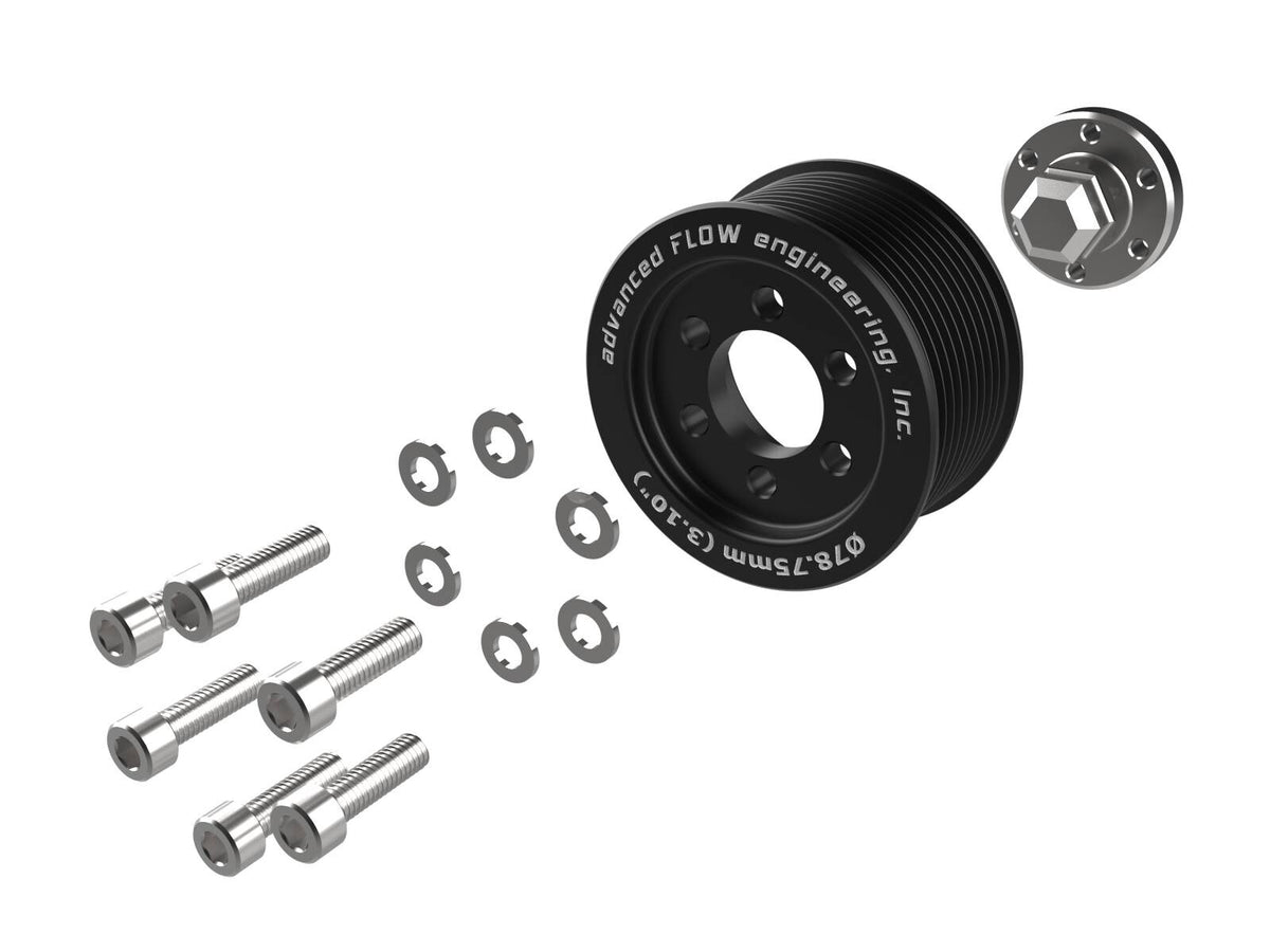 Supercharger Power Pulley Kit w/ Hub 3.10 Inch Dodge Charger/Challenger Hellcat 15-23 V8-6.2L (sc) aFe Power