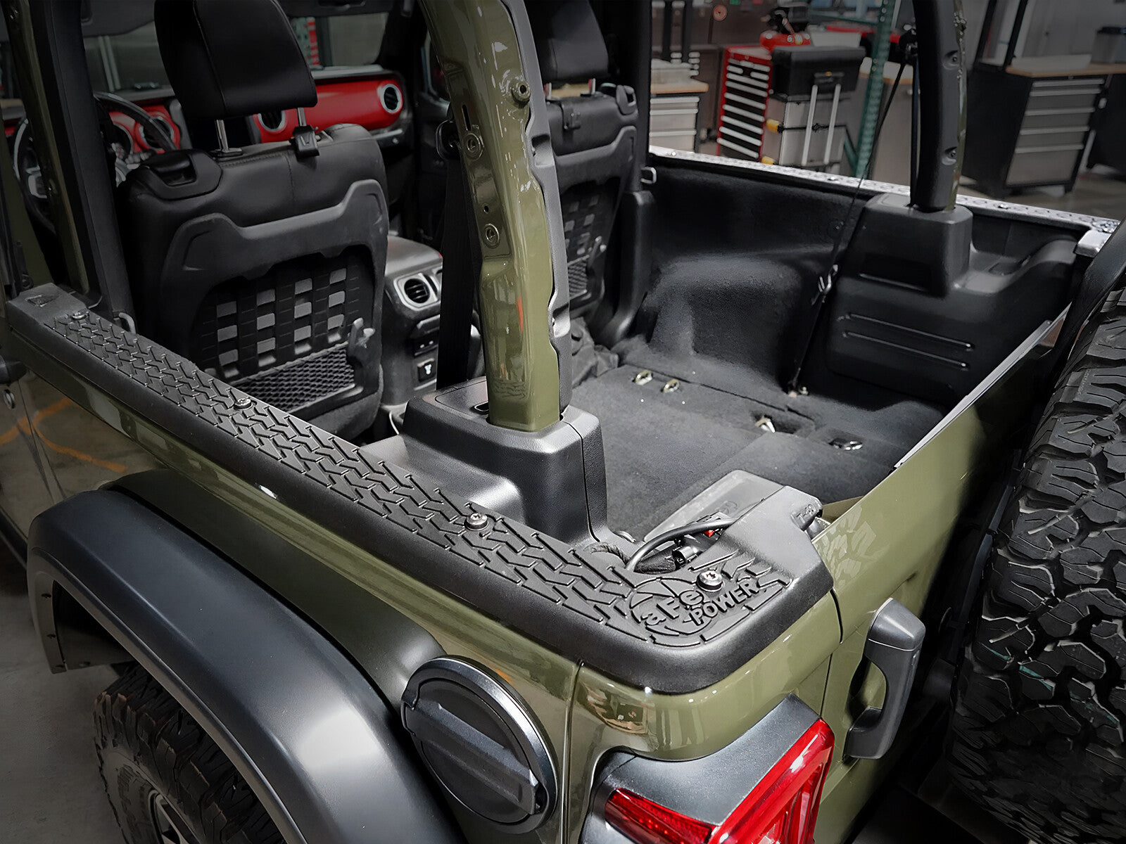 Terra Guard Tub Rail Covers Jeep Wrangler (Jl) 18-26 (2-Door Models w/ 3-Piece Hard-Top Only) aFe Power