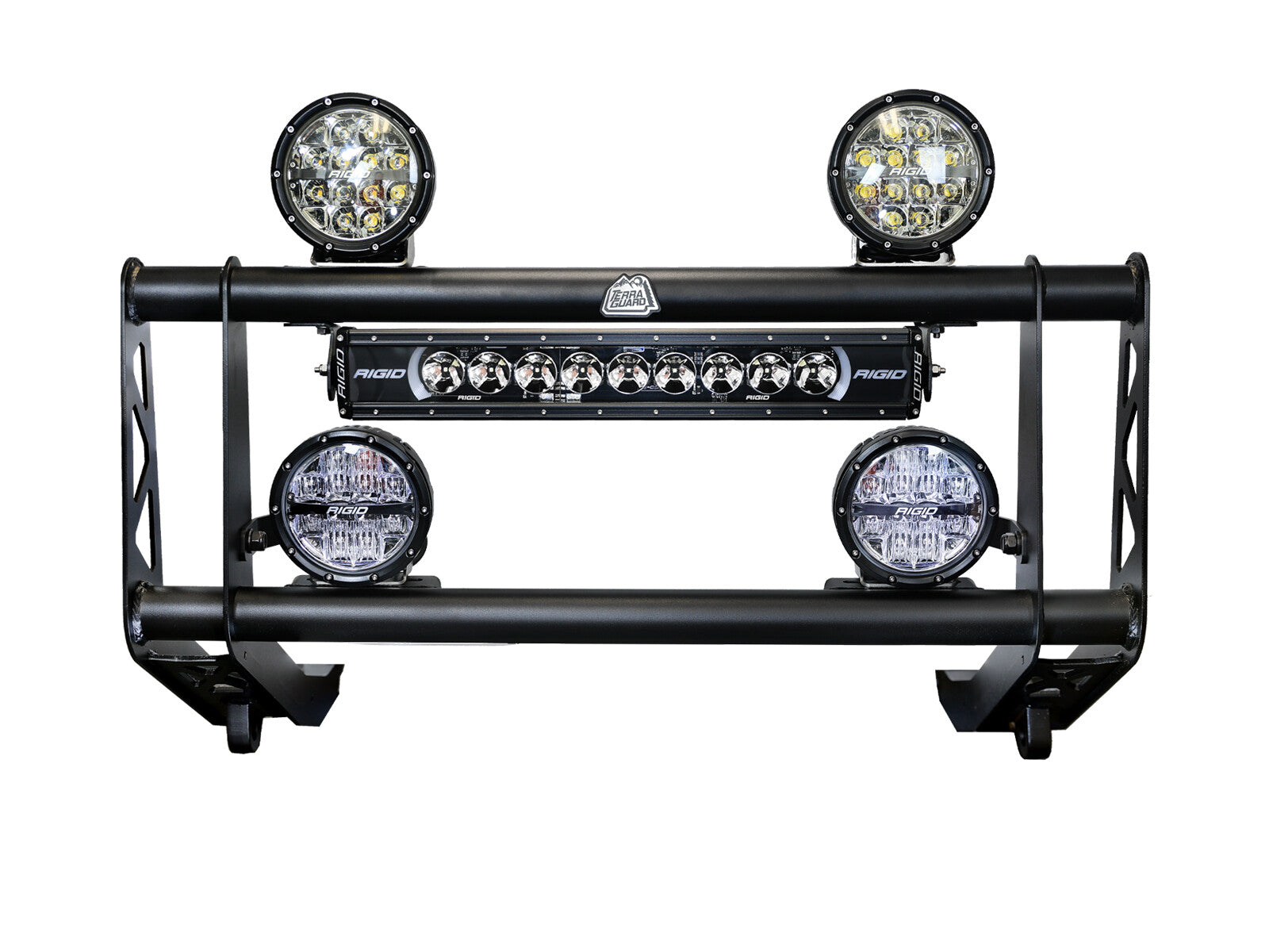 Terra Guard Bull Bar w/ Rigid Lights Toyota Land Cruiser (J250) 24-26 L4-2.4L (t) aFe Power