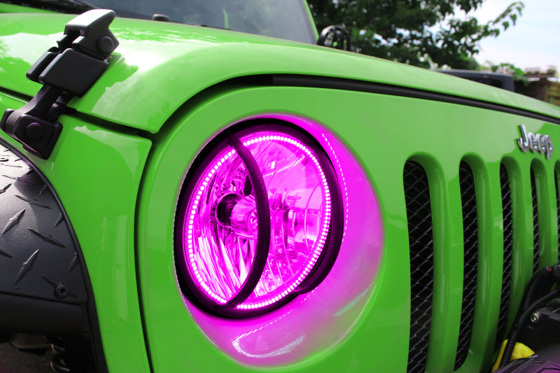 Oracle Jeep Wrangler JK 07-17 LED Waterproof Halo Kit - ColorSHIFT w/ 2.0 Controller