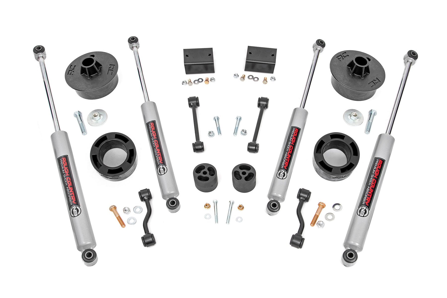 2.5 Inch Lift Kit Spacers N3 Jeep Wrangler JL (24-26)/Wrangler Unlimited (24-26) Rough Country