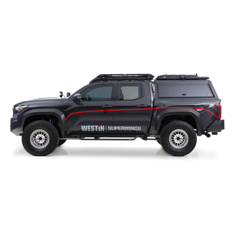 Westin 24-26 Toyota Tacoma DC Outlaw Drop Running Boards - Tex. Blk