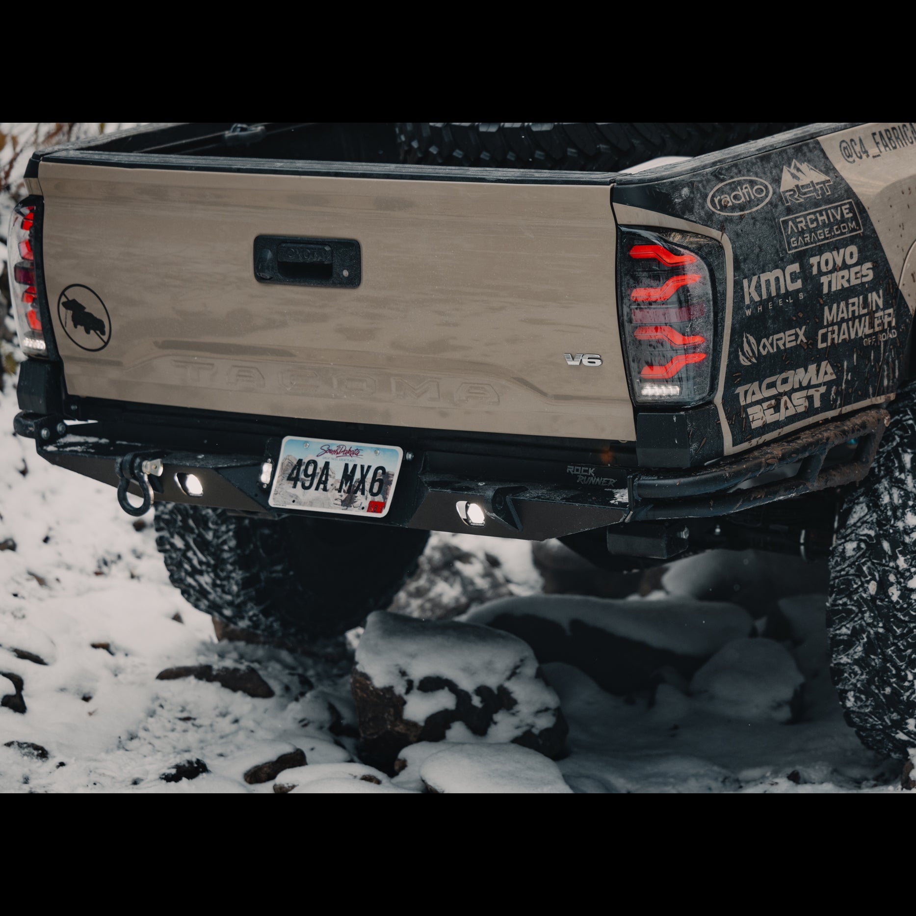 2016-2023 Toyota Tacoma Rock Runner High Clearance Rear Bumper